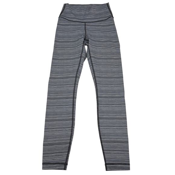 LULULEMON High Times Pant Luxtreme Size 2 Cyber Stripe Deep Coal Black - Picture 6 of 10